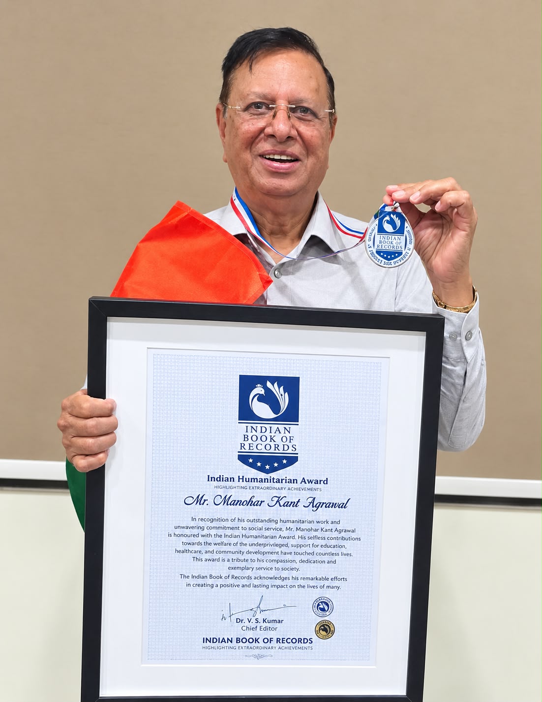 Thalassemia & Sickle Cell Society management honoured with Indian Humanitarian Award by Indian Book of Records