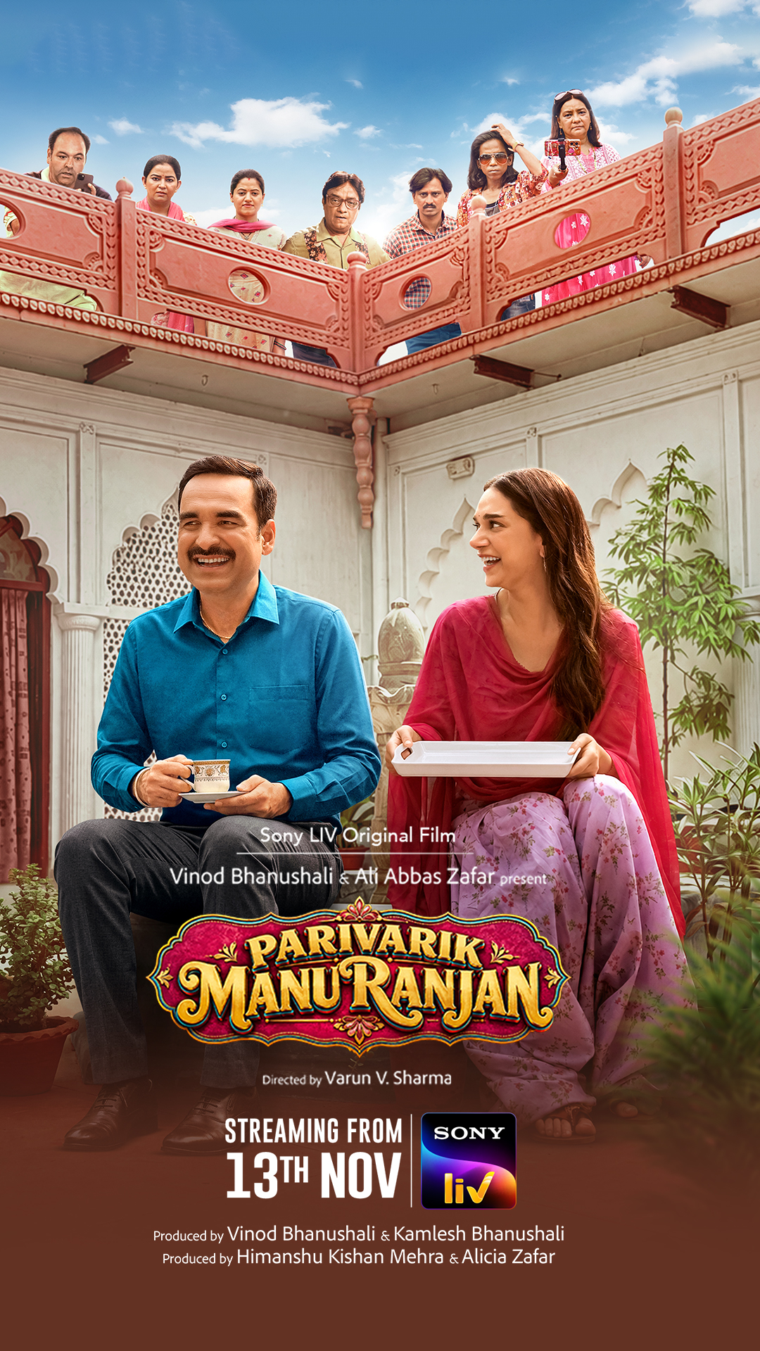 Sony LIV Is All Set to Unveil its Hindi Original Film Parivarik ManuRanjan on 13th November, starring Pankaj Tripathi and Aditi Rao Hydari​