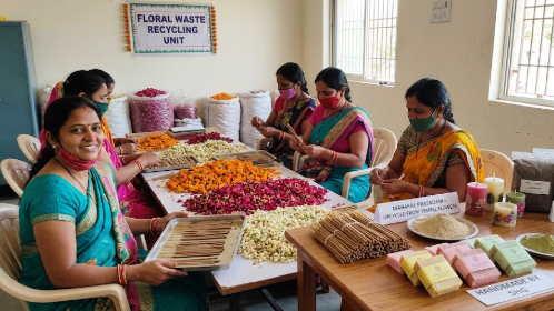 From Sacred Offerings to Sustainable Livelihoods: India’s Temple Flowers Find a New Life