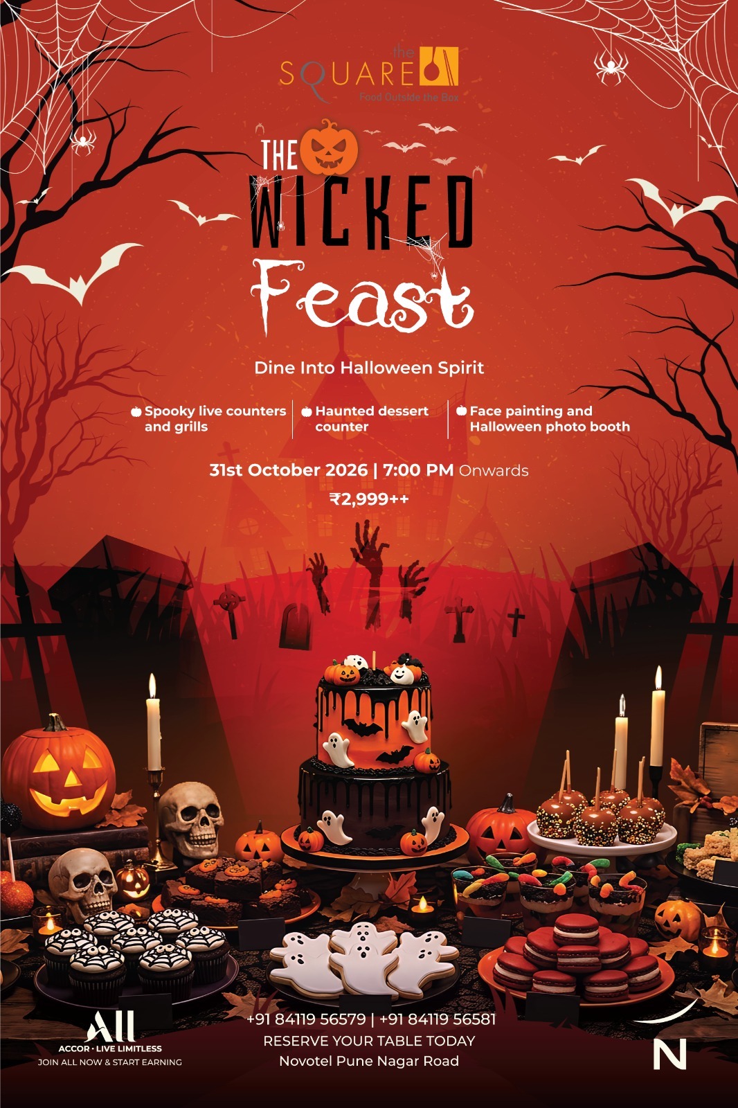 Halloween Dinner at Novotel Pune Nagar Road