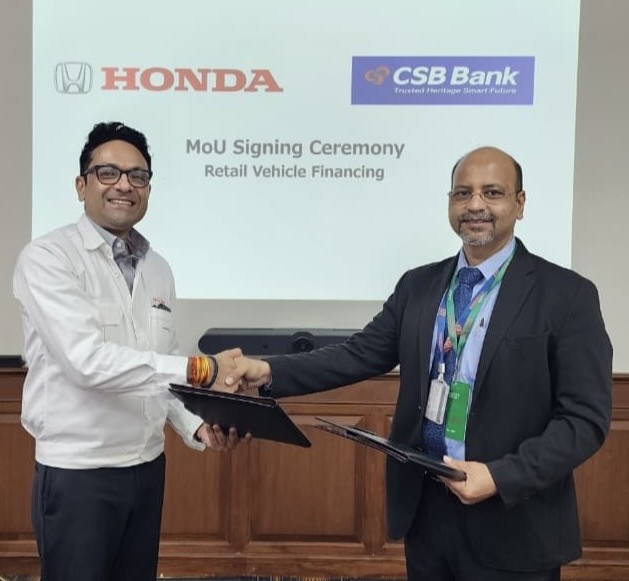 Honda Cars India partners with CSB Bank to offer attractive vehicle financing schemes
