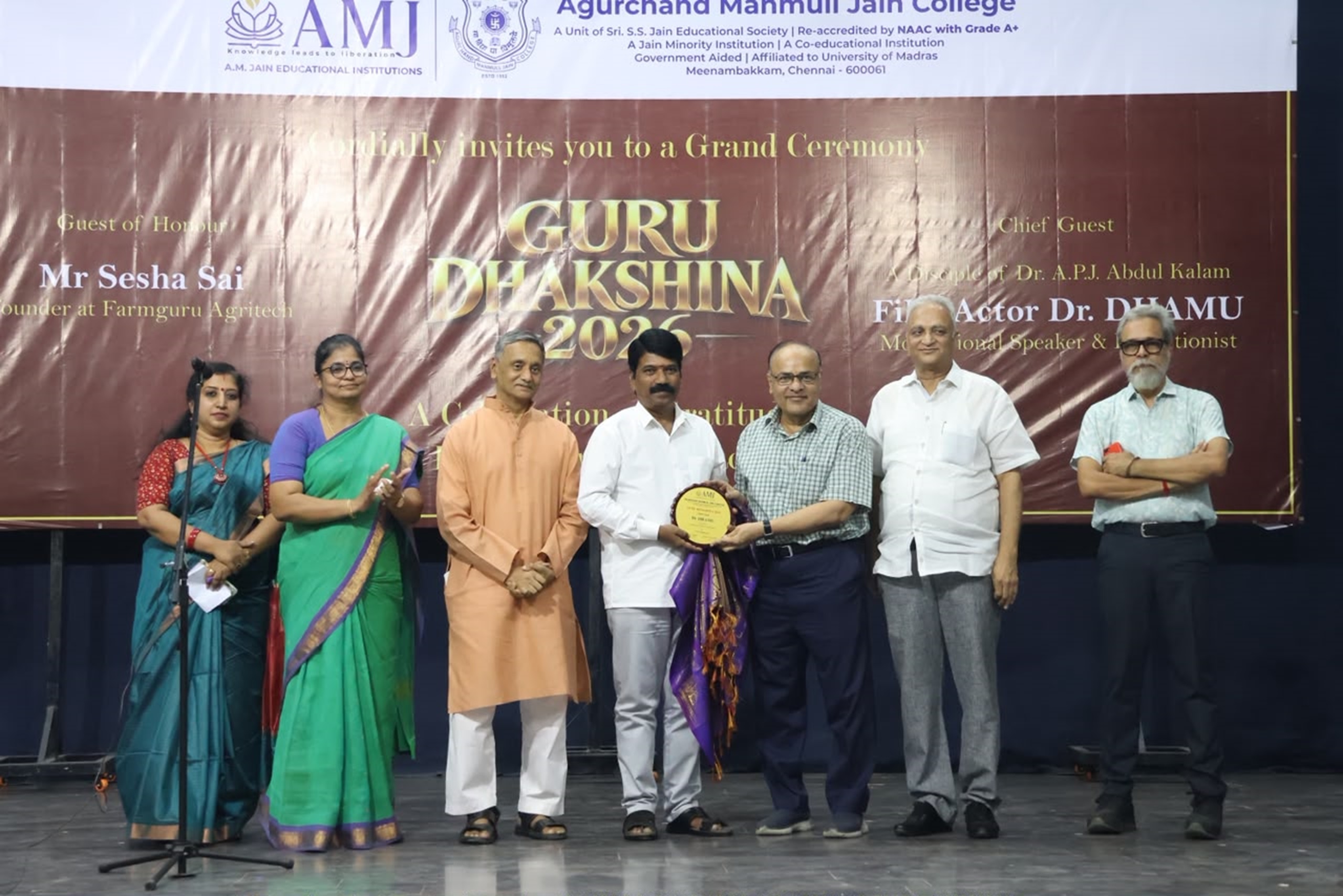 135 School Teachers Honoured with Heartfelt Gratitude as AM Jain College Celebrates Guru Dhakshina 2026