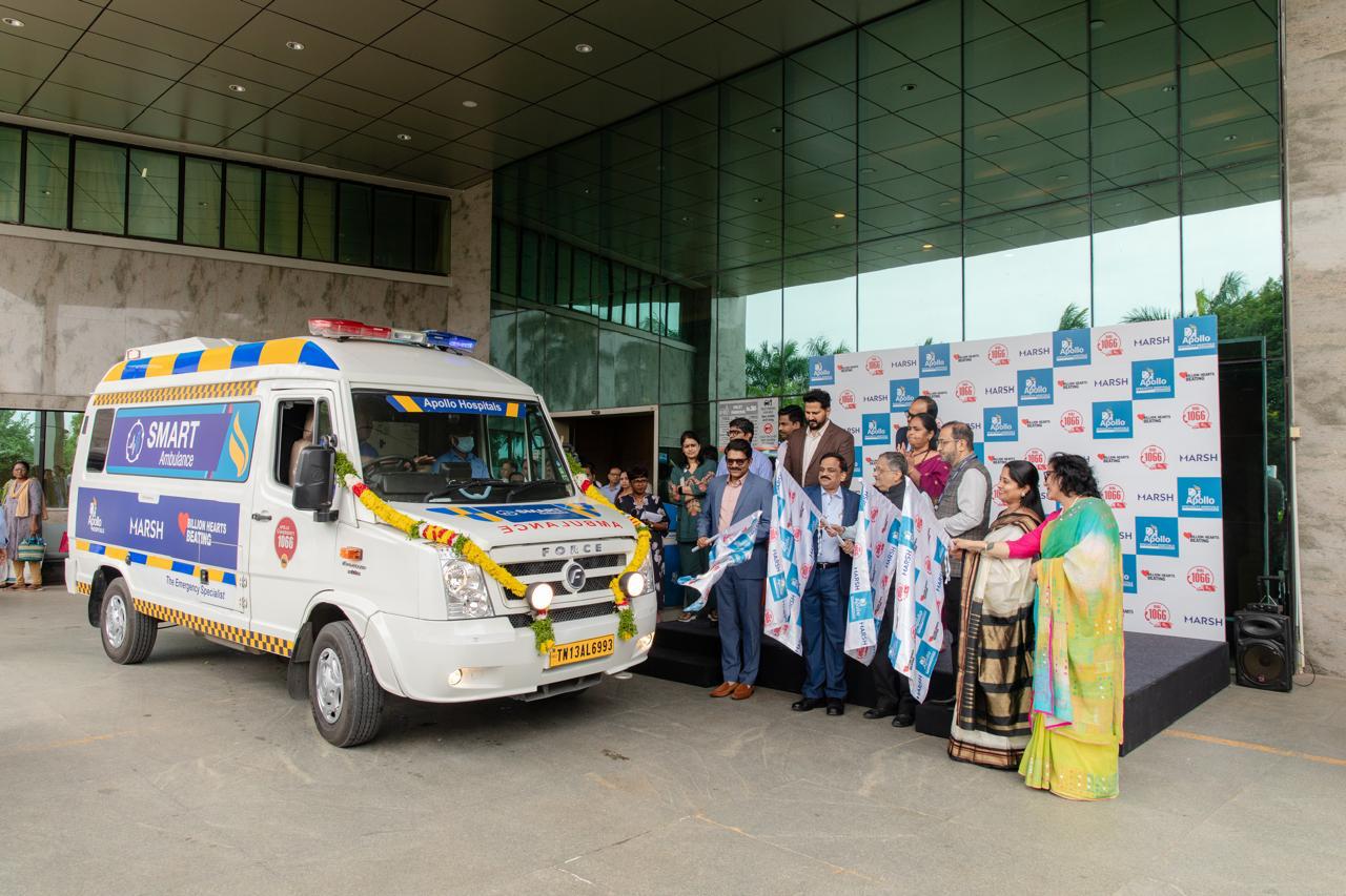 Billion Hearts Beating Foundation, Apollo Hospitals and Marsh India, Join Hands to Strengthen Emergency Medical Response in Vanagaram