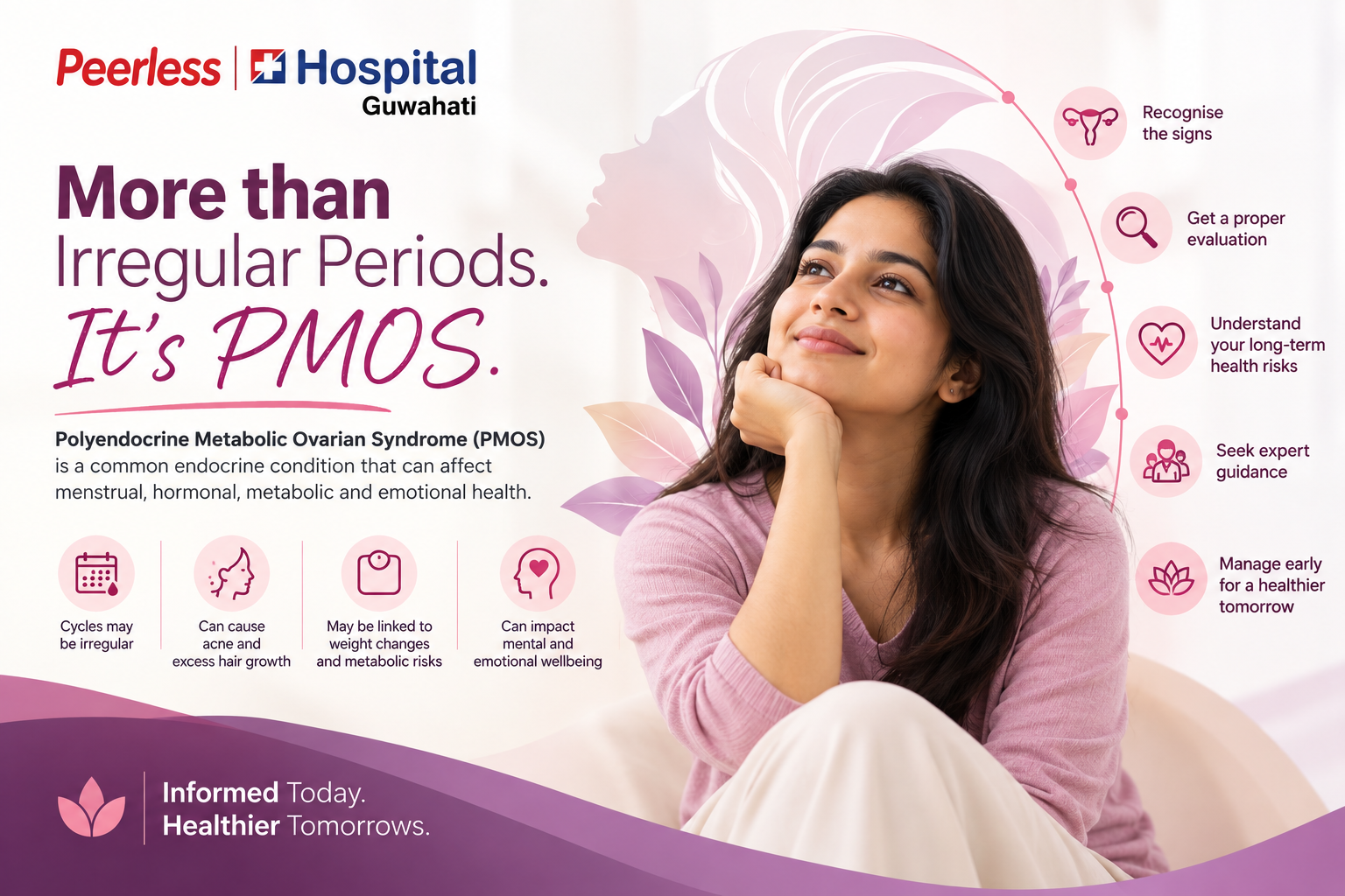 Peerless Hospital Guwahati urges women to recognise the signs of Polyendocrine Metabolic Ovarian Syndrome