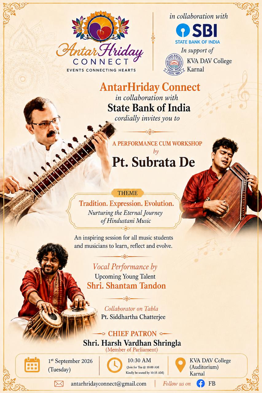 AntarHriday Connect to Bring Musical Legends and Young Talent Together at KVA DAV College