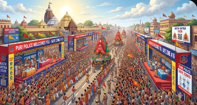 Rath Yatra 2026: Puri Police Strengthens Devotee Safety with 26 Emergency Zones