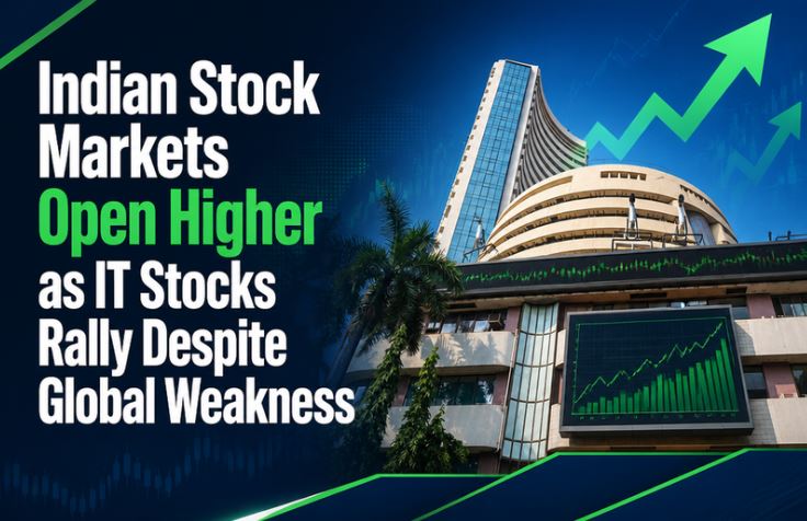 Indian Stock Markets Open Higher as IT Stocks Rally Despite Global Weakness